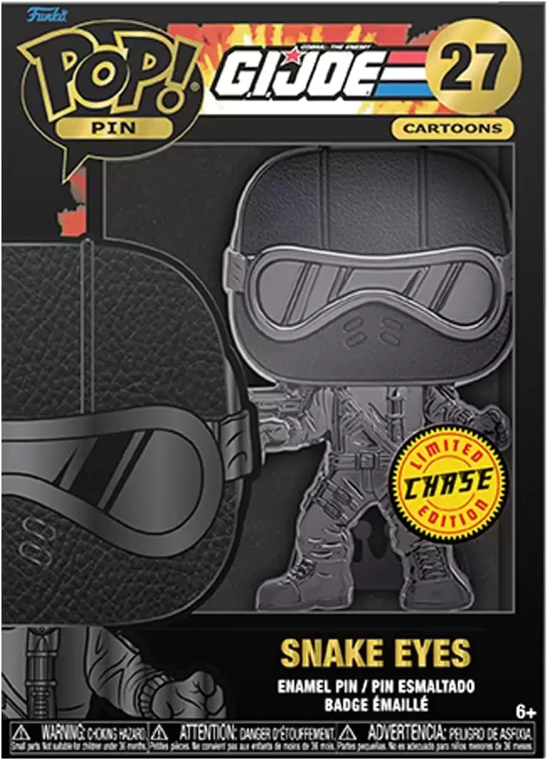 POP! Pin Cartoons - G.I. Joe - Snake Eyes (Chase)