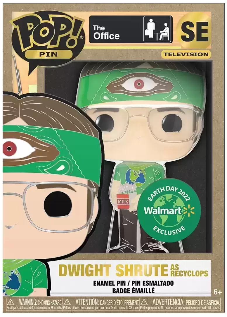 POP! Pin Television - Dwight Schrute As Recyclops (earth Day 2022)