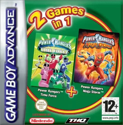 Jeux Game Boy Advance (GBA) - 2 Games in 1 - Power Rangers Game Boy + Power Rangers Ninja Storm