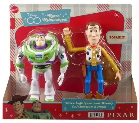 Pixar - Disney 100 Retro Reimagined - Buzz Lightyear & Woody