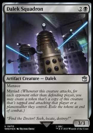 Doctor Who - Escadron de Daleks