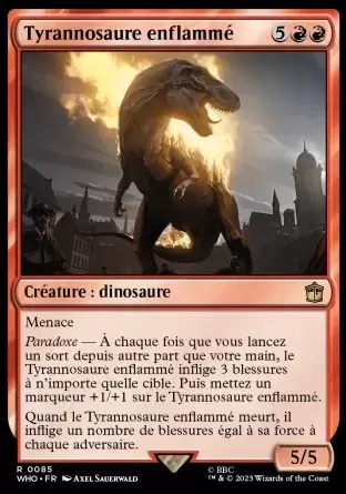 Doctor Who - Tyrannosaure enflammé