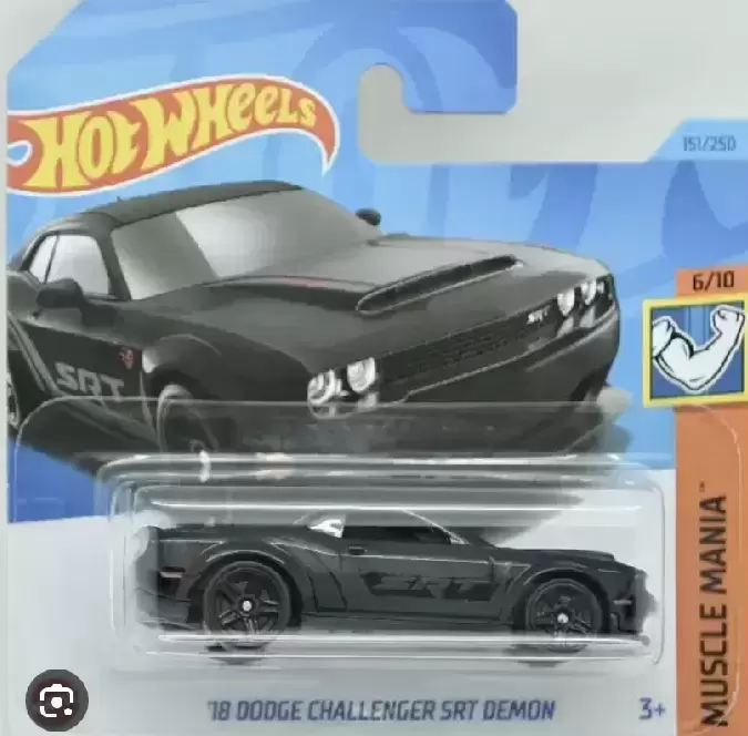 Mainline Hot Wheels - 18 Dodge Challenger Set Demon 151/250 - Muscle Mania 6/10