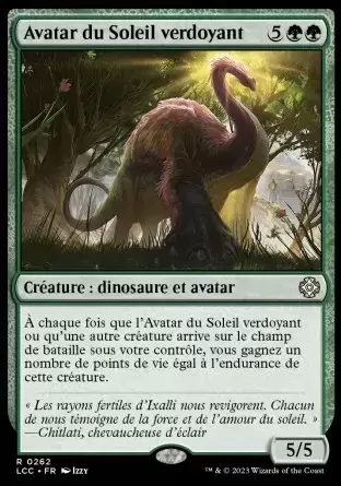 Les Cavernes oubliées d\'Ixalan - Commander Deck - Avatar du Soleil verdoyant