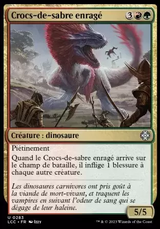 Les Cavernes oubliées d\'Ixalan - Commander Deck - Crocs-de-sabre enragé