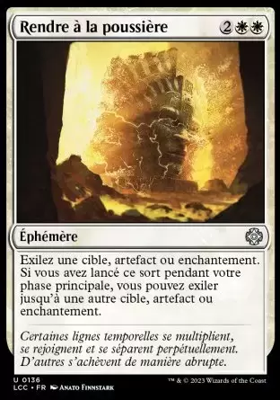 Les Cavernes oubliées d\'Ixalan - Commander Deck - Rendre à la poussière