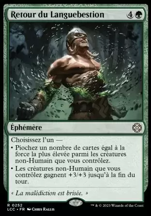 Les Cavernes oubliées d\'Ixalan - Commander Deck - Retour du Languebestion