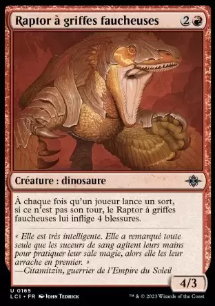 Les Cavernes oubliées d\'Ixalan - Raptor à griffes faucheuses