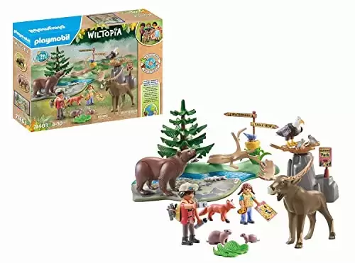 Explorateurs avec animaux de la savane Playmobil