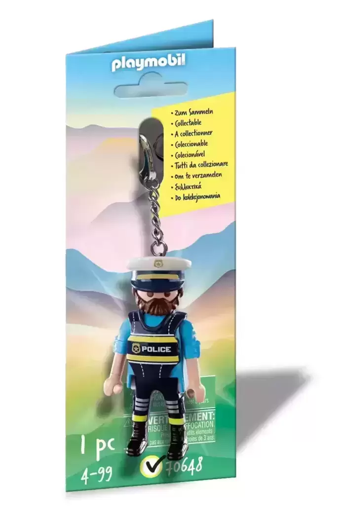 Playmobil Keychain - Police Officer Keychain