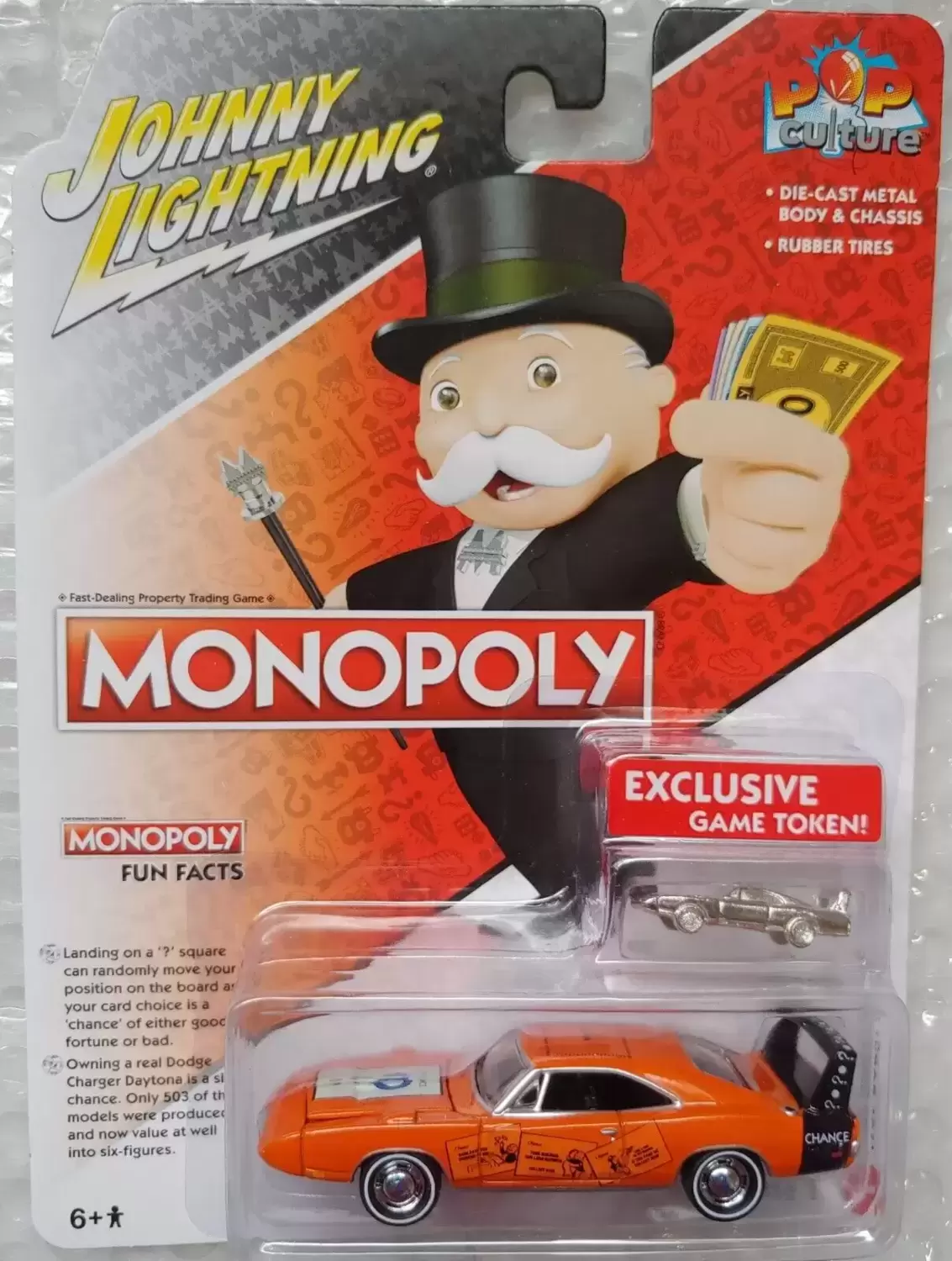 Johnny Lightning - Monopoly - 1969 Dodge Charger Daytona