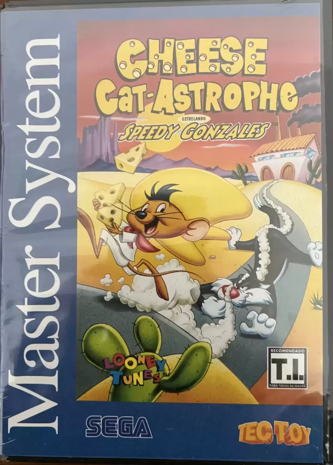 Tectoy - Jeux Master System Brésil - Cheese Cat-Astrophe Starring Speedy Gonzales