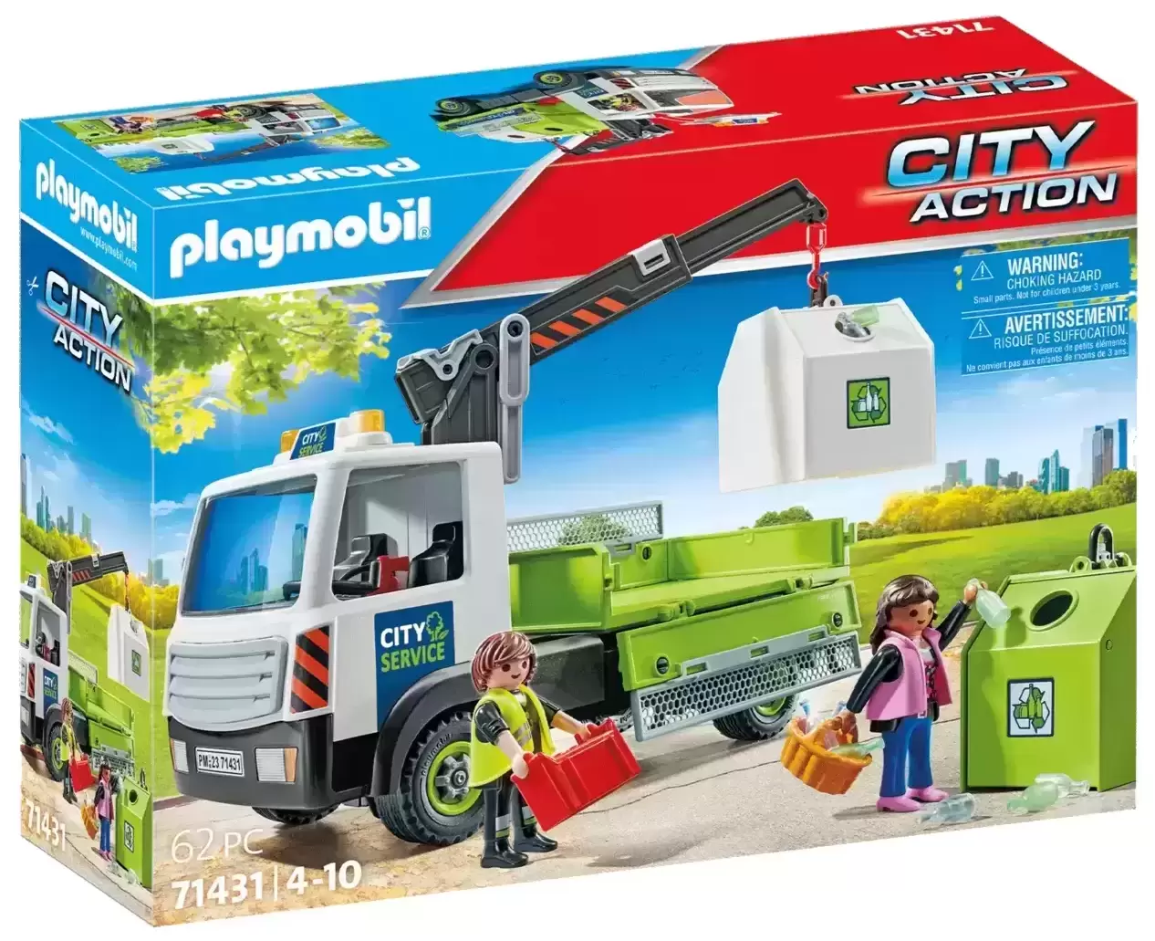 Playmobil - City life - Camion de recyclage