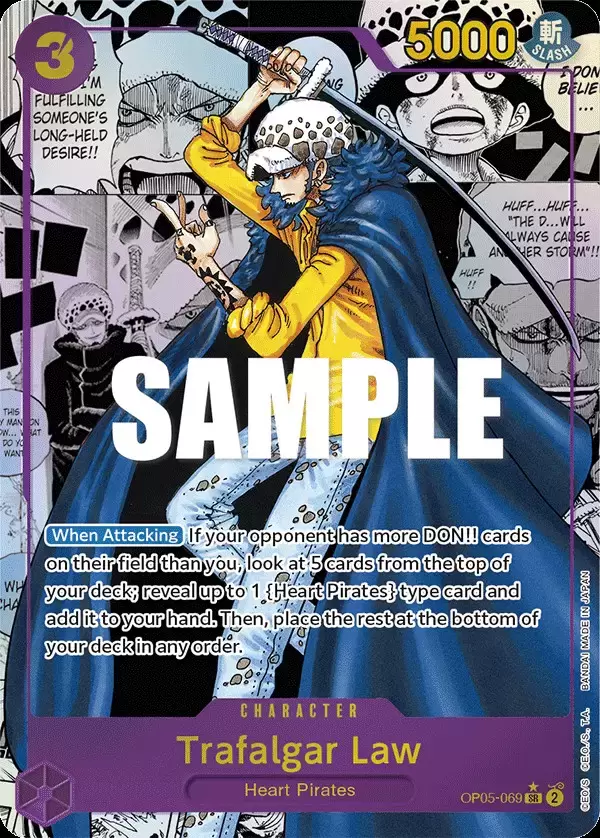 Dracule Mihawk & Trafalgar Law SR Parallel Art OP01 Reserved for online Zroku