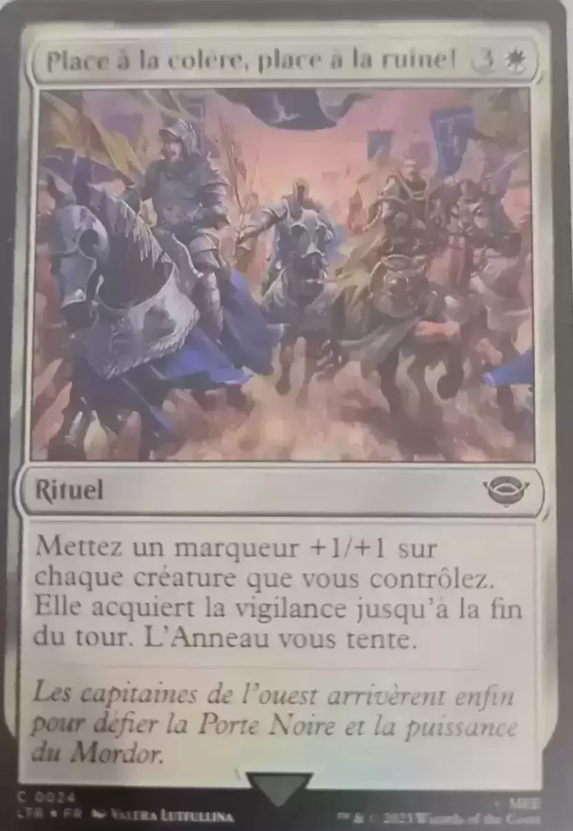 Le Seigneur des Anneaux : Chroniques de la Terre du Milieu - Place À La Colère, Place À La Ruine ! Foil