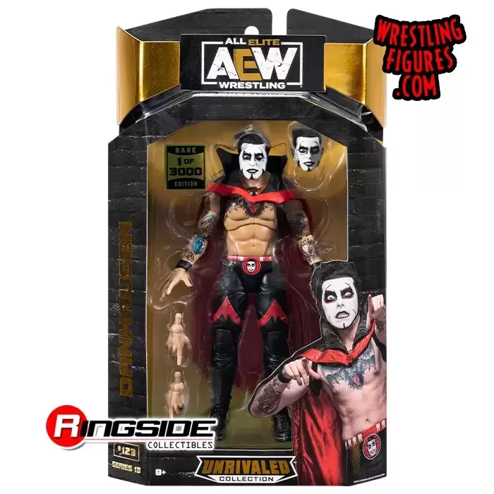 New AEW Unrivaled Series 13 Danhausen Figure #123 Chase - 1 of 3000 RARE -  MINT