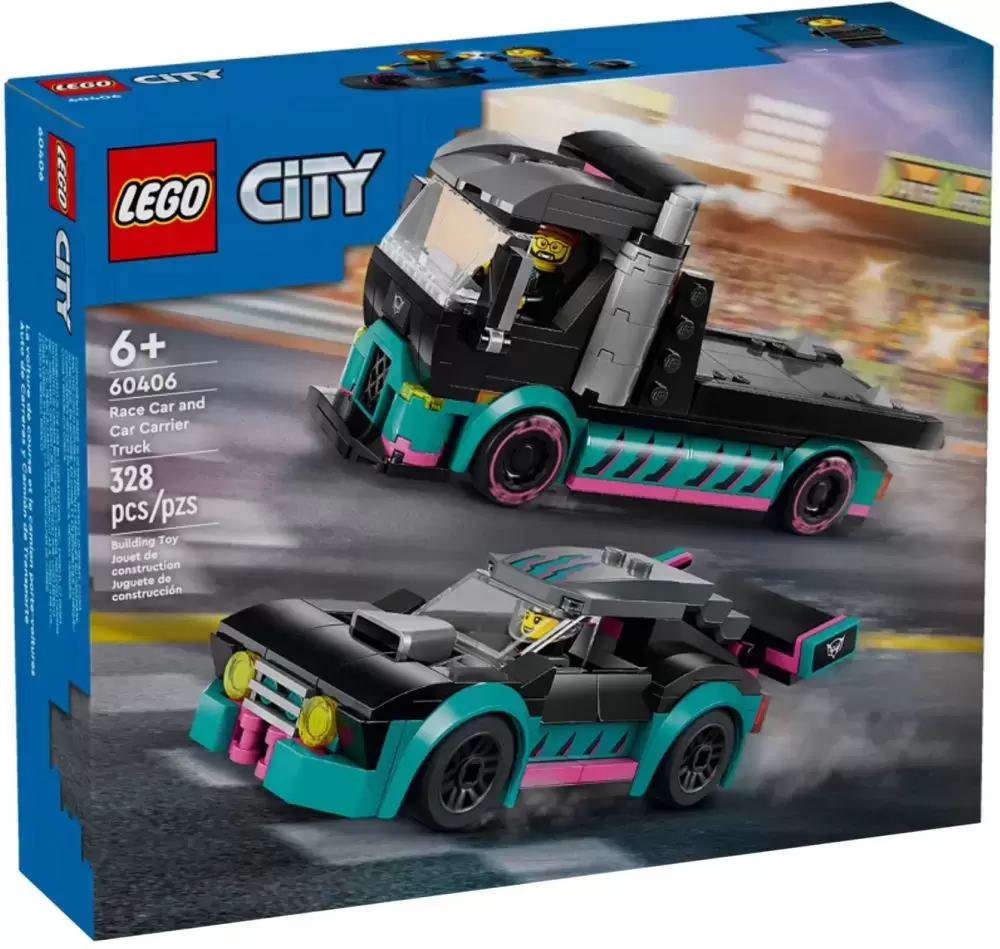 LEGO CITY - Race Car and Car Carrier Truck