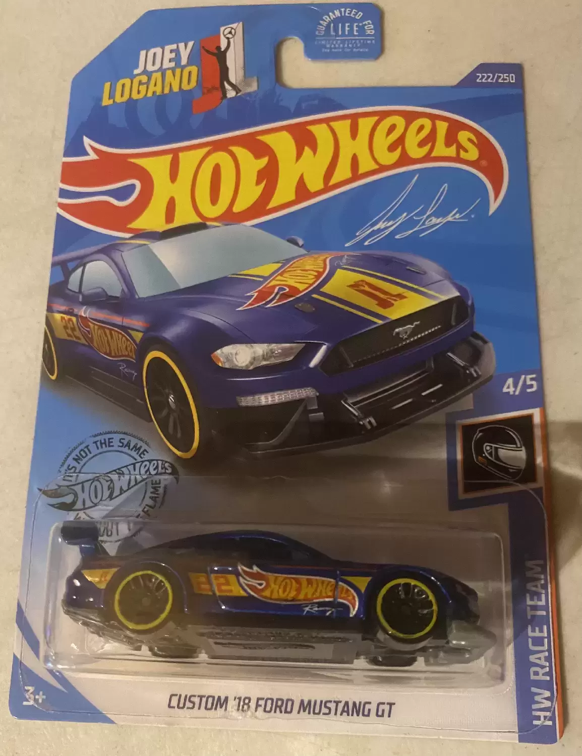Mainline Hot Wheels - Custom ‘18 Ford Mustang GT - HWRace Team 4/5 (222/250)