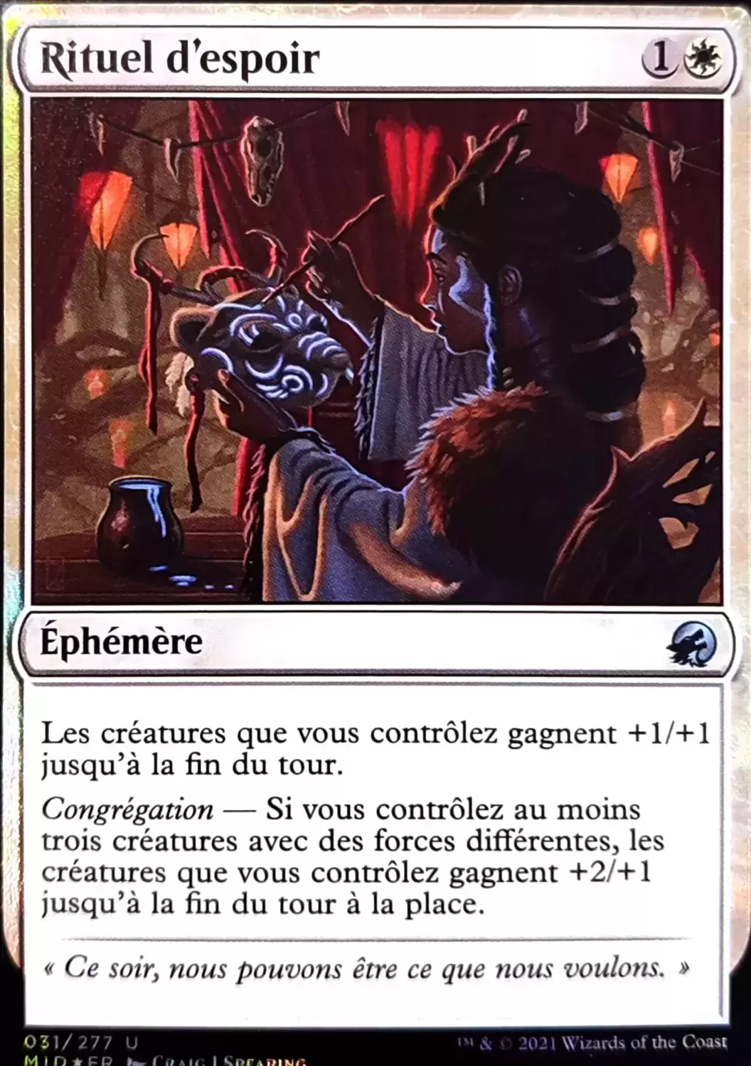 Innistrad: Chasse de minuit - Rituel d\'espoir Foil