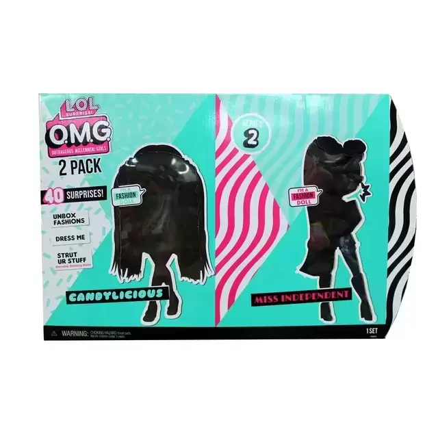 L.O.L. Surprise! O.M.G. Fashion Doll - Candylicious, Miss Independent (2 Pack)