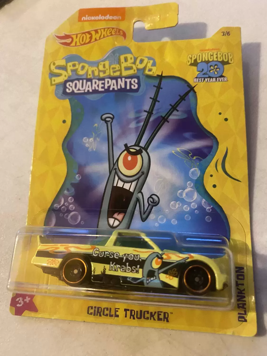 Hot Wheels Classiques - SpongeBob SquarePants set - Circle Trucker (Plankton) 3/6