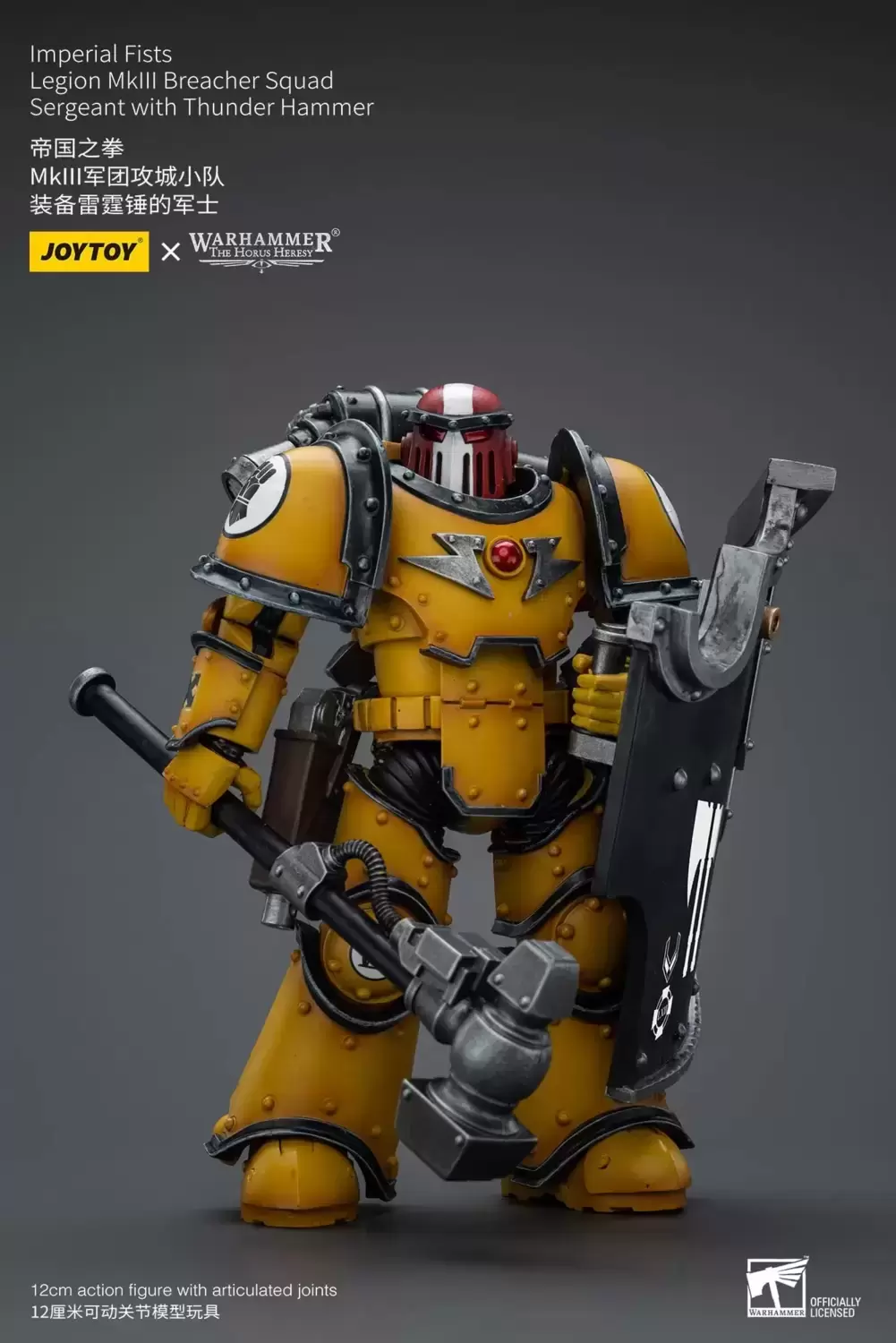 Imperial Fists - Legion MkIII Breacher Squad Sergeant with Thunder Hammer