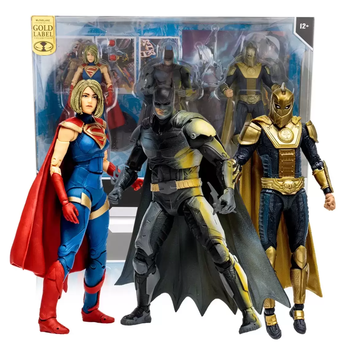 McFarlane - DC Multiverse - Injustice 2 - Batman, Dr. Fate & Supergirl Gold Label 3 Pack