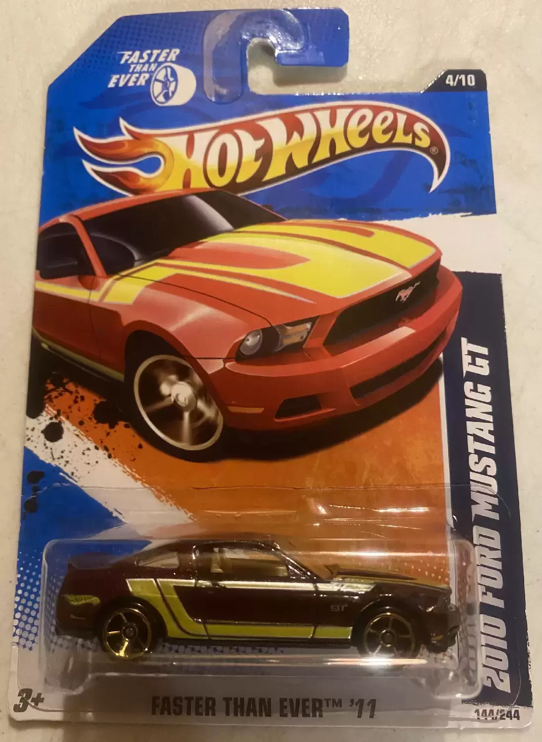 Mainline Hot Wheels - Hot Wheels 2010 Ford Mustang GT (144/244) - Faster Than Ever ‘11 4/10