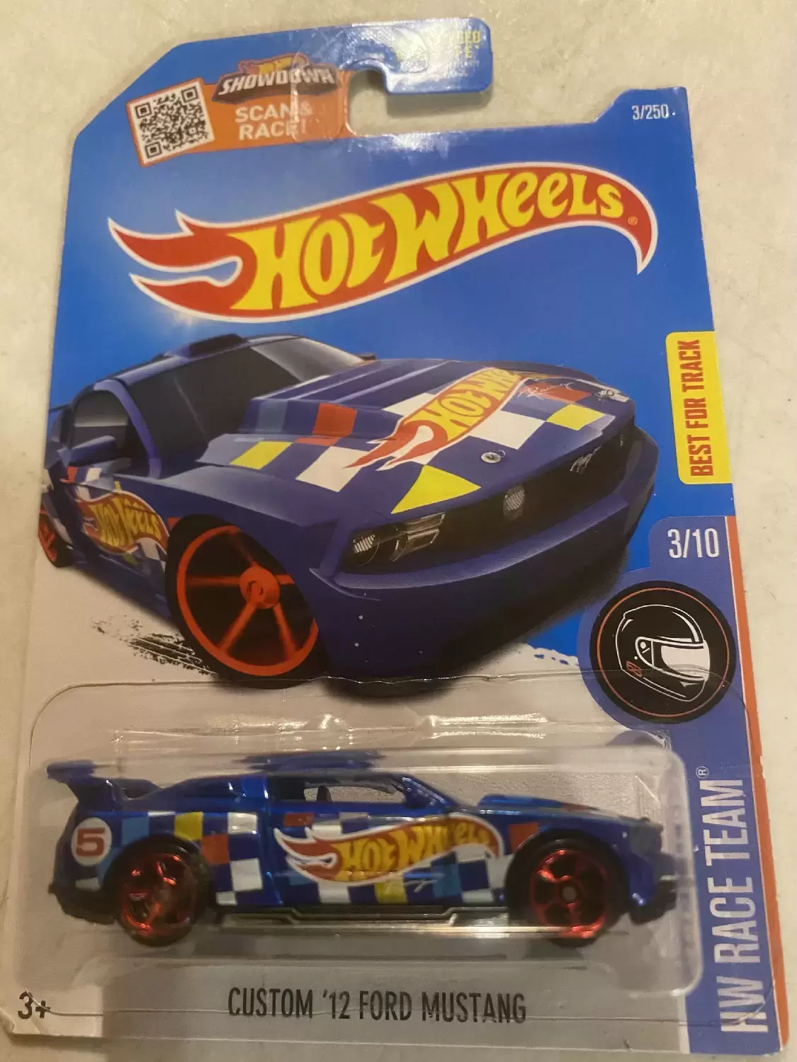 Mainline Hot Wheels - Hot Wheels Custom ‘12 Ford Mustang (3/250) - HW Race Team 3/10