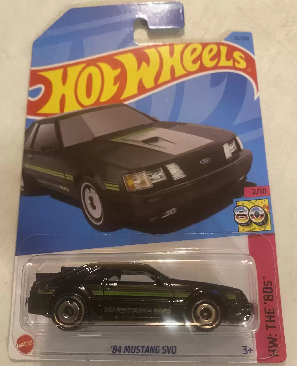 Mainline Hot Wheels - Hot Wheels ‘84 Mustang SVO (25/250) - HW the 80’s 2/10