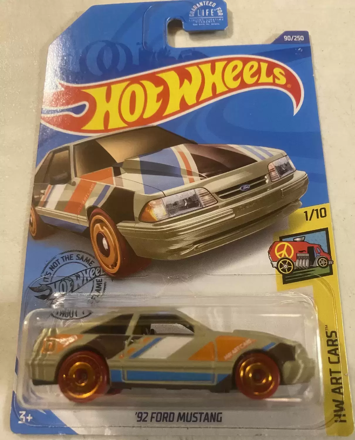 Mainline Hot Wheels - Hot Wheels ‘92 Ford Mustang (90/250) - HW Art Cars 1/10