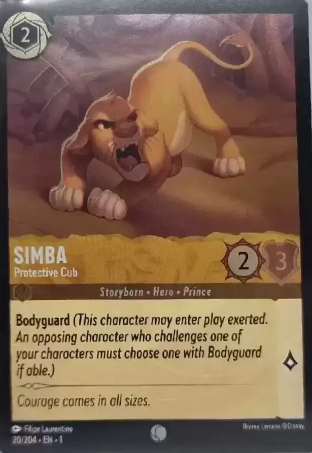 The First Chapter - Simba - Protective Cub - Foil