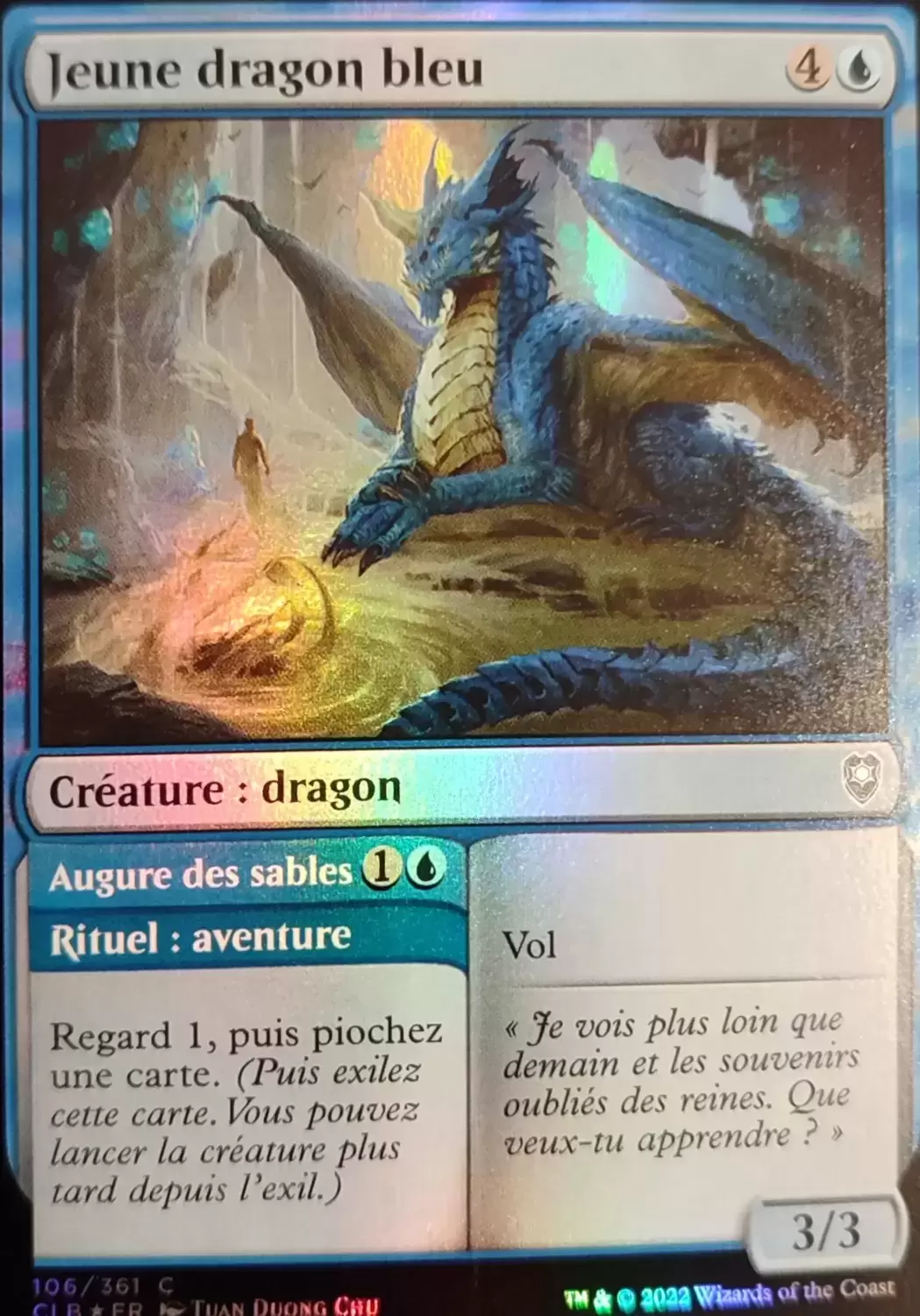 Commander Légendes - Dungeons & Dragons : La bataille de la porte de Baldur - Jeune dragon bleu Foil