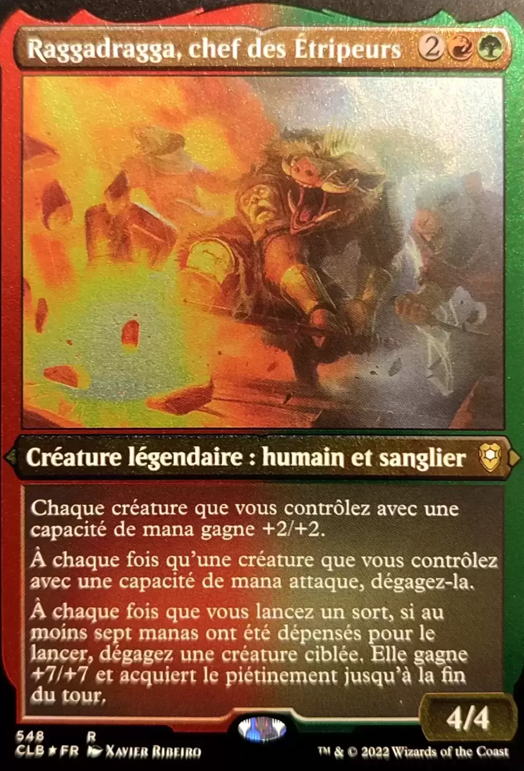 Commander Légendes - Dungeons & Dragons : La bataille de la porte de Baldur - Raggadragga, chef des Étripeurs Foil