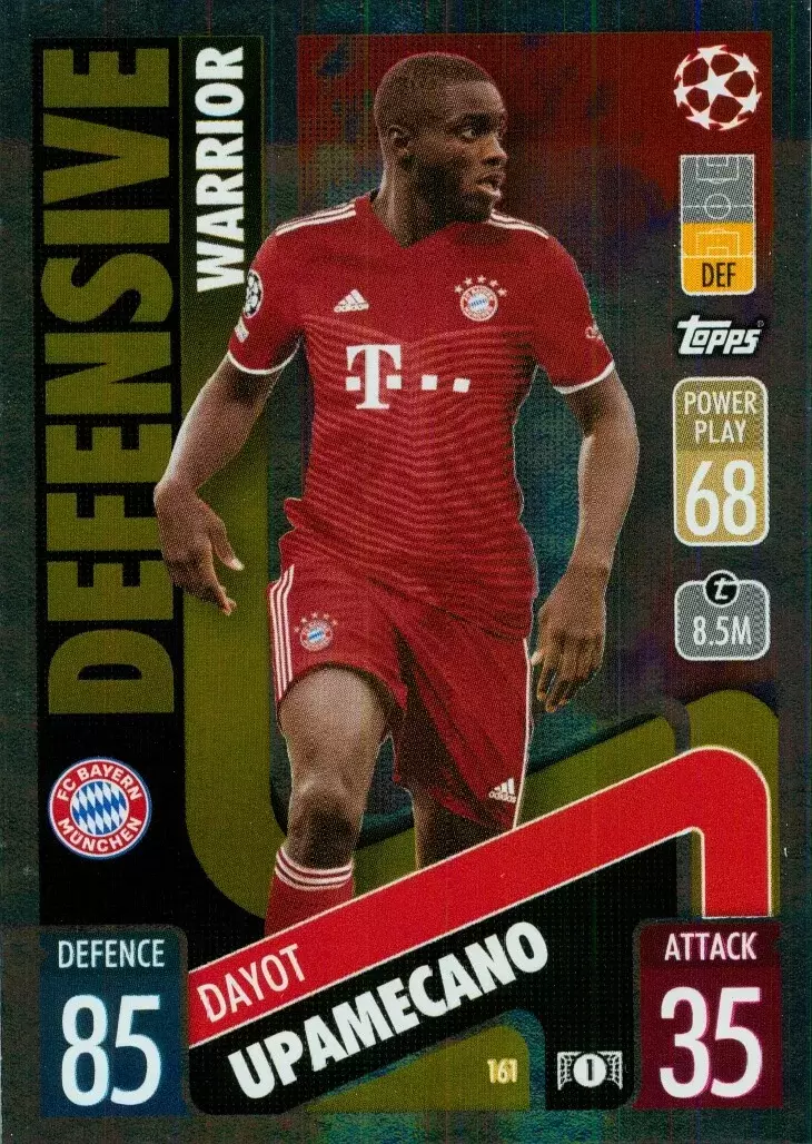 Match Attax - UEFA Champions League 2021/2022 - Dayot Upamecano - FC Bayern München