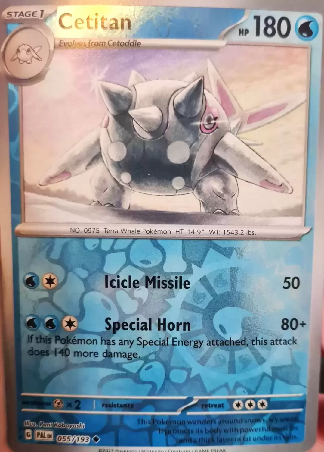 Paldea Evolved - PALEN - Cetitan Reverse