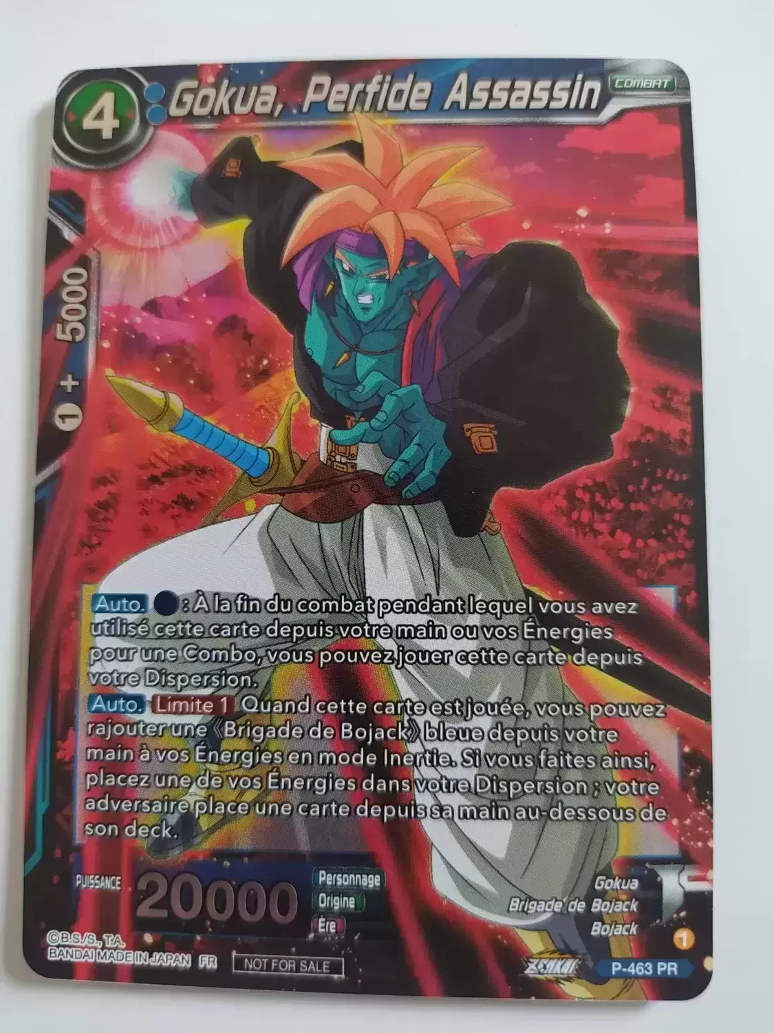 Dragon Ball Super Carte Promo FR - Gokua, perfide assassin