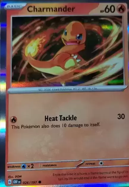Obsidian Flames - OBF (OBFEN) - Charmander Holo