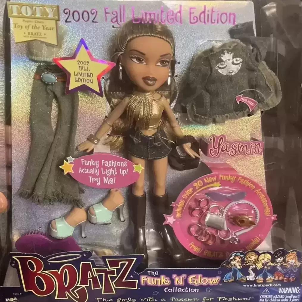 Yasmin Bratz Funk N Glow action figure