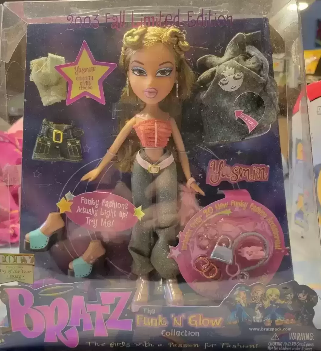 COPY Yasmin Bratz Funk N Glow action figure