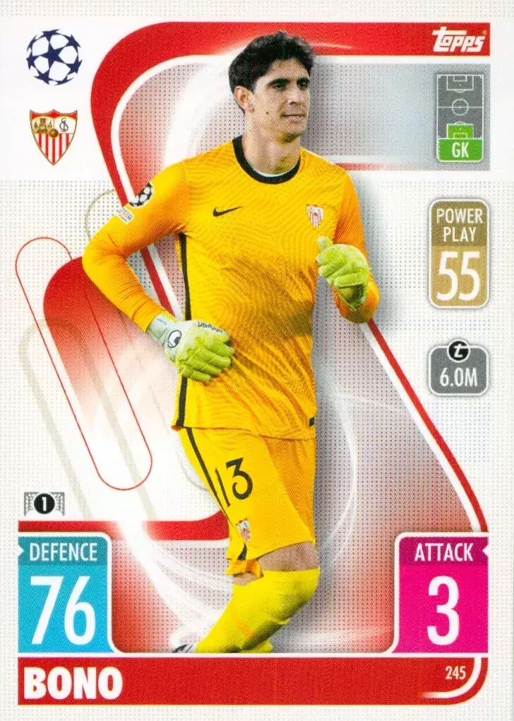 Match Attax - UEFA Champions League 2021/2022 - Bounou - Sevilla FC