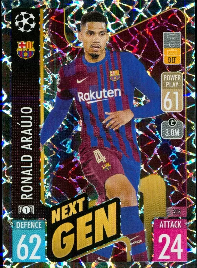 Match Attax - UEFA Champions League 2021/2022 - Ronald Araújo - FC Barcelona