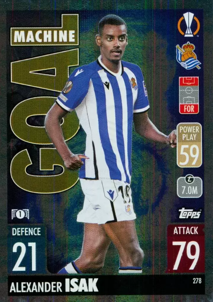 Match Attax - UEFA Champions League 2021/2022 - Alexander Isak - Real Sociedad de Fútbol