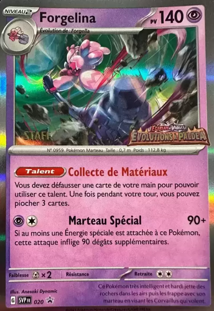 Cartes Promo Ecarlate et Violet - SVPfr - Forgelina Staff