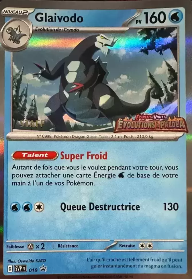 Cartes Promo Ecarlate et Violet - SVPfr - Glaivodo Staff