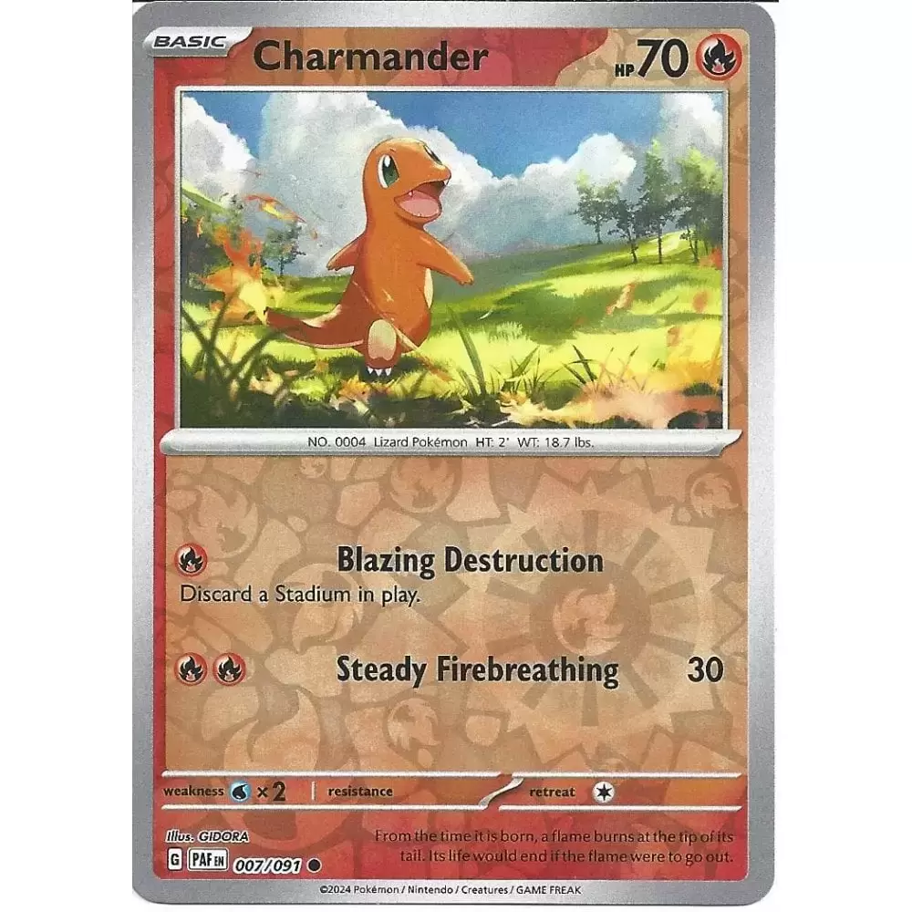 Paldean Fates - PAFEN - Charmander Reverse