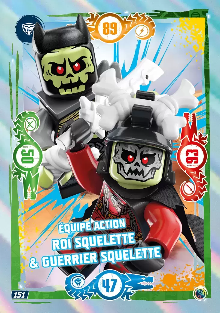 LEGO Ninjago Série 7 - Équipe Action Roi squelette & Guerrier squelette