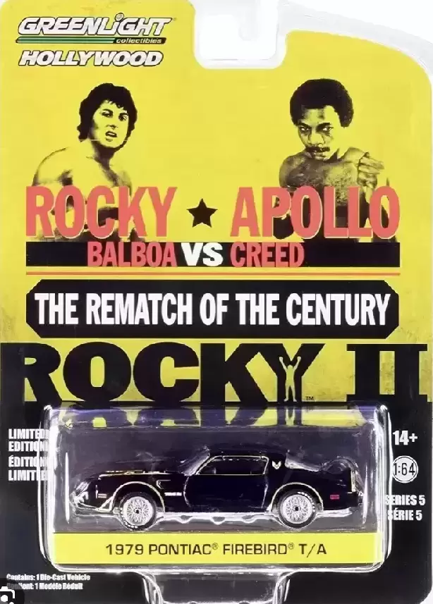 Greenlight Hollywood - Rocky Balboa vs Apollo Creed -1979 Pontiac firebird T/A