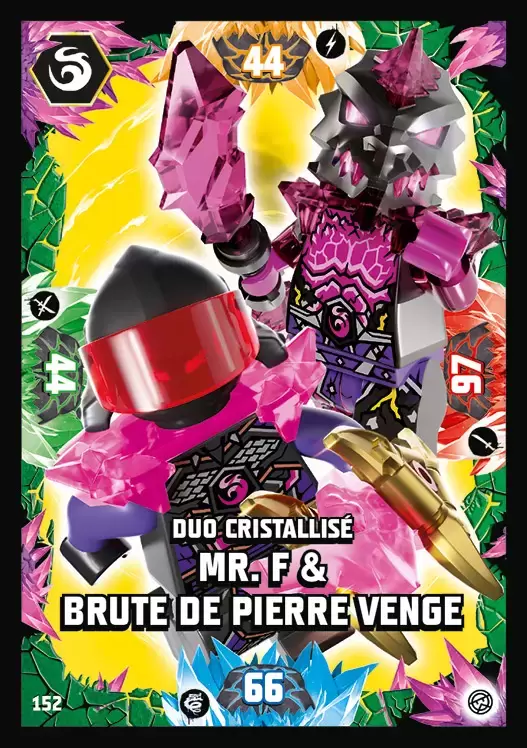 LEGO Ninjago Série 6 - Duo cristallisé Mr. F & brute de pierre venge