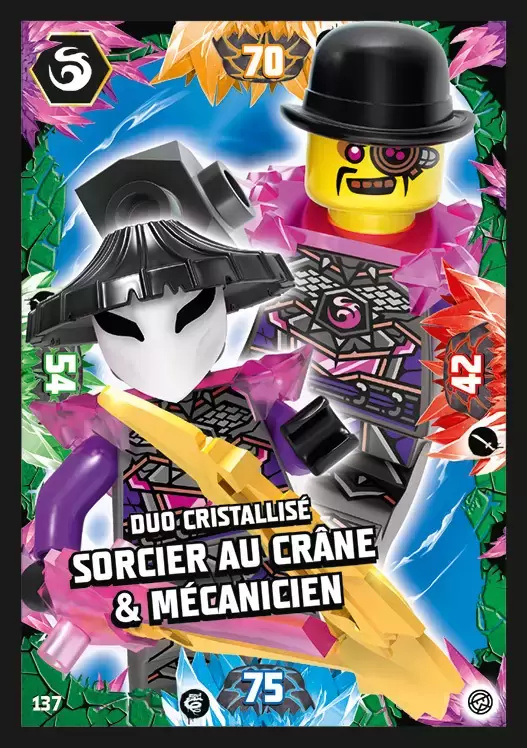 LEGO Ninjago Série 6 - Duo cristallisé Sorcier au Crâne & Mécanicien
